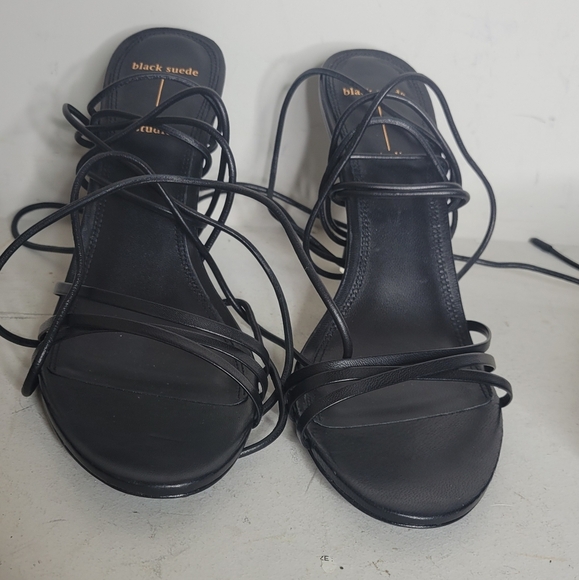 BLACK SUEDE STUDIO Leandra Lace Up Leather Sandals SZ 41 - Picture 2 of 8